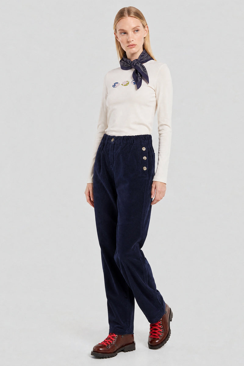 armor-lux-pantalon-pont-velours-c-tel-coton-betterave image 1