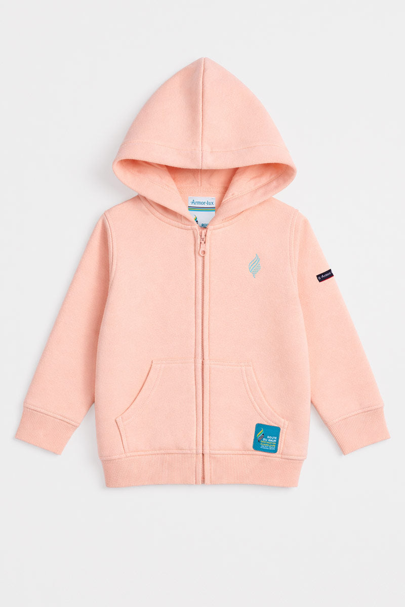 armor-lux-sweat-molletonn-enfant-capuche-zip-route-du-rhum image 1