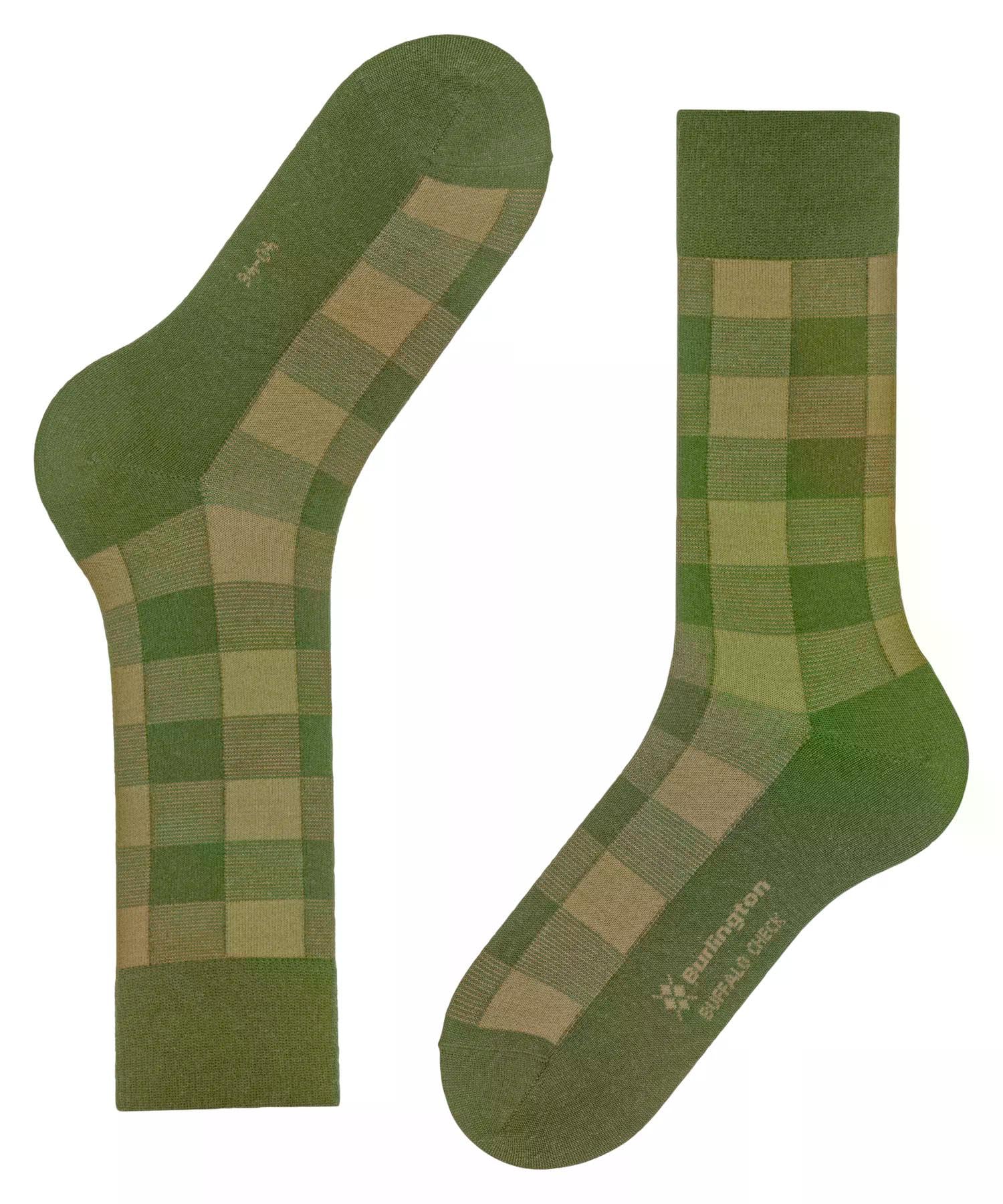 burlington-buffalo-check-chaussettes-homme-vert-cactus-7684-40-46 image 6