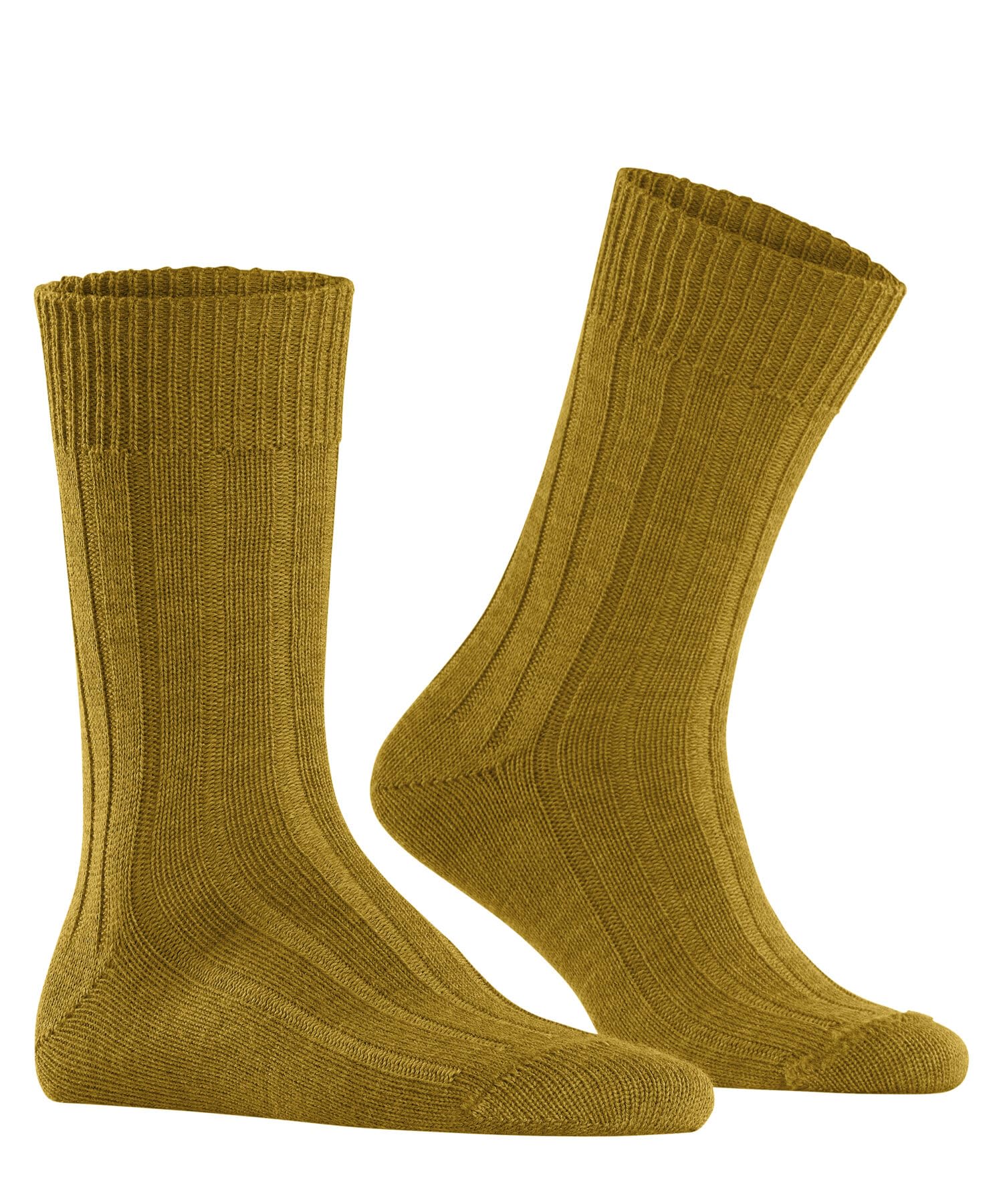 burlington-dover-chaussettes-homme-laine-jaune-moutarde image 3
