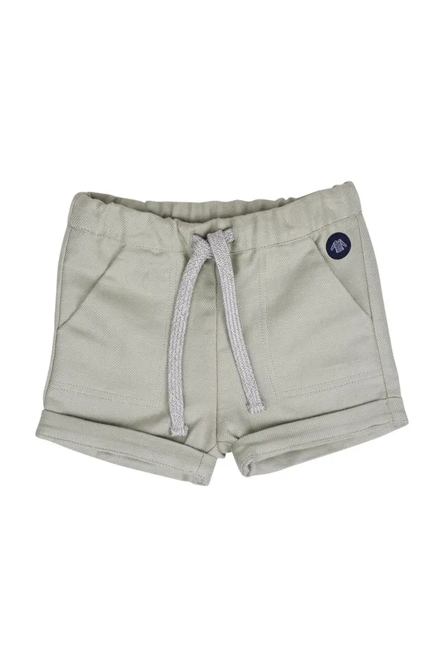 armor-lux-bermuda-baby-taille-lastique-lin-et-coton image 1