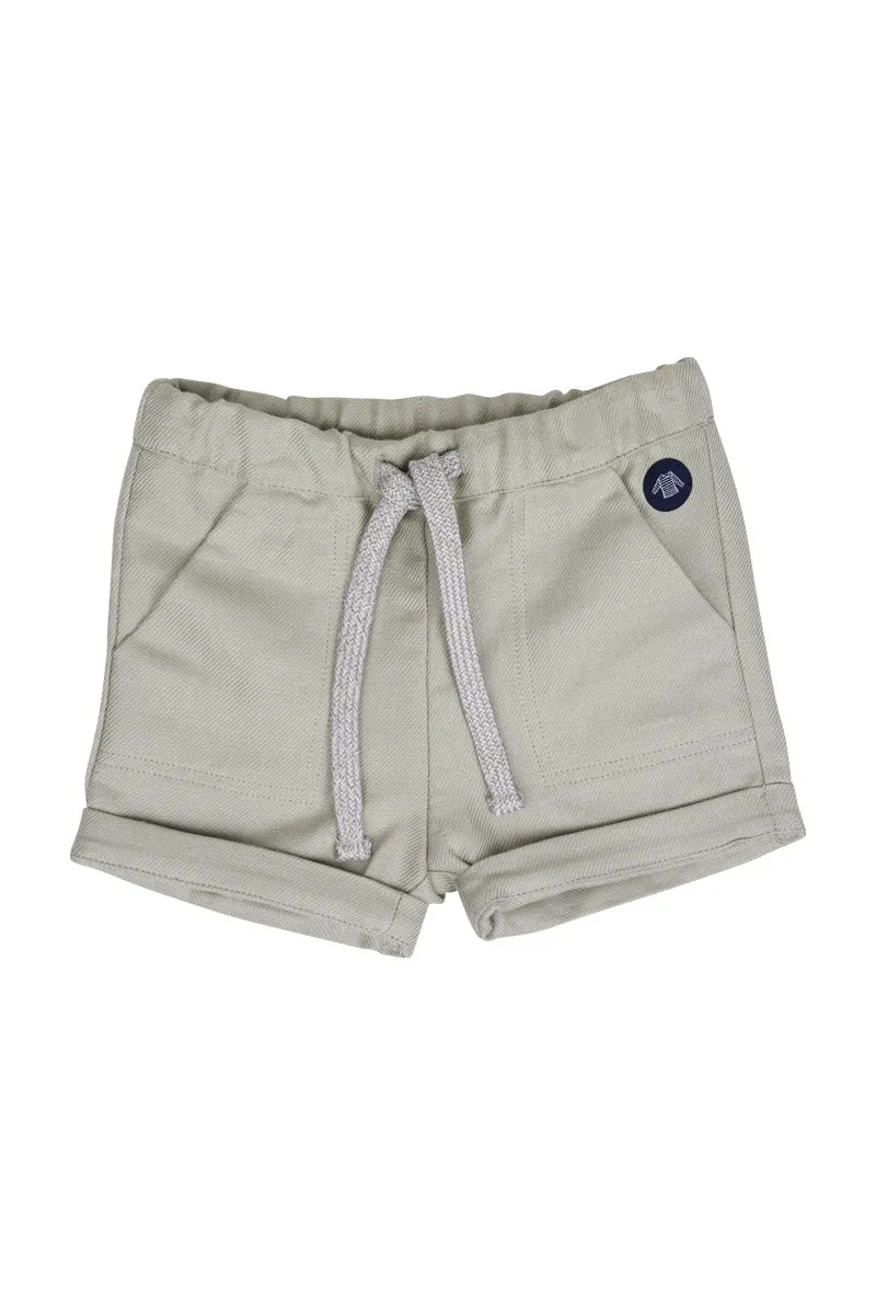 armor-lux-bermuda-baby-taille-lastique-lin-et-coton image 1