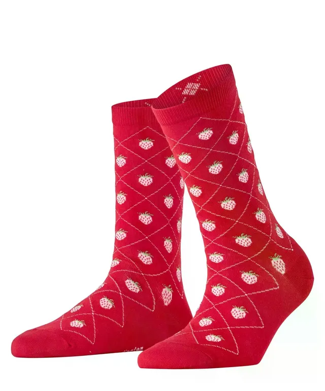 burlington-strawberry-chaussettes-femme-coton-respirant image 1