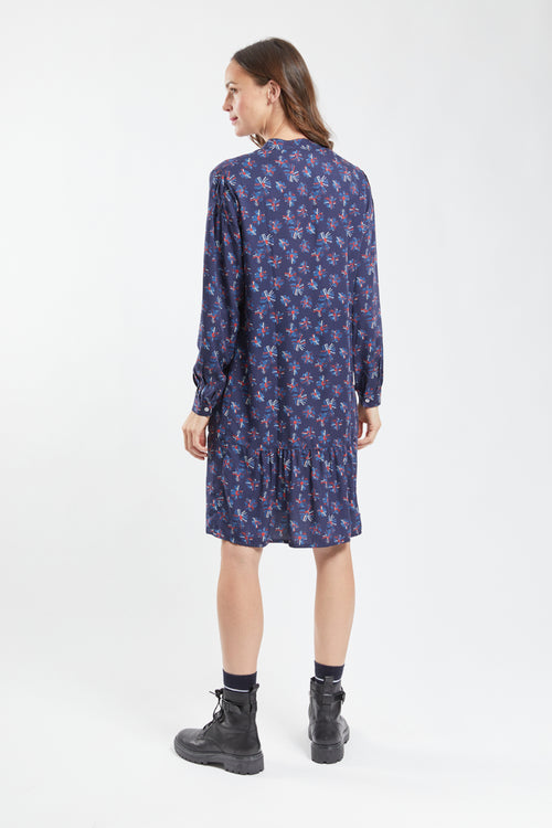 armor-lux-robe-fleurie-fluide-manches-longues-viscose image 3