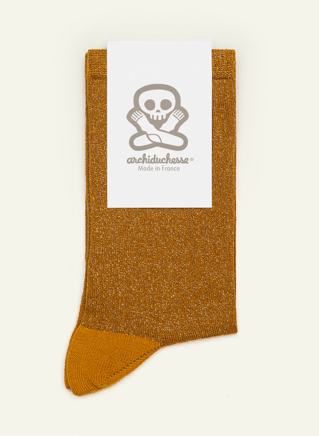 archiduchesse-paillet-e-miel-chaussettes-courtes-lurex image 3