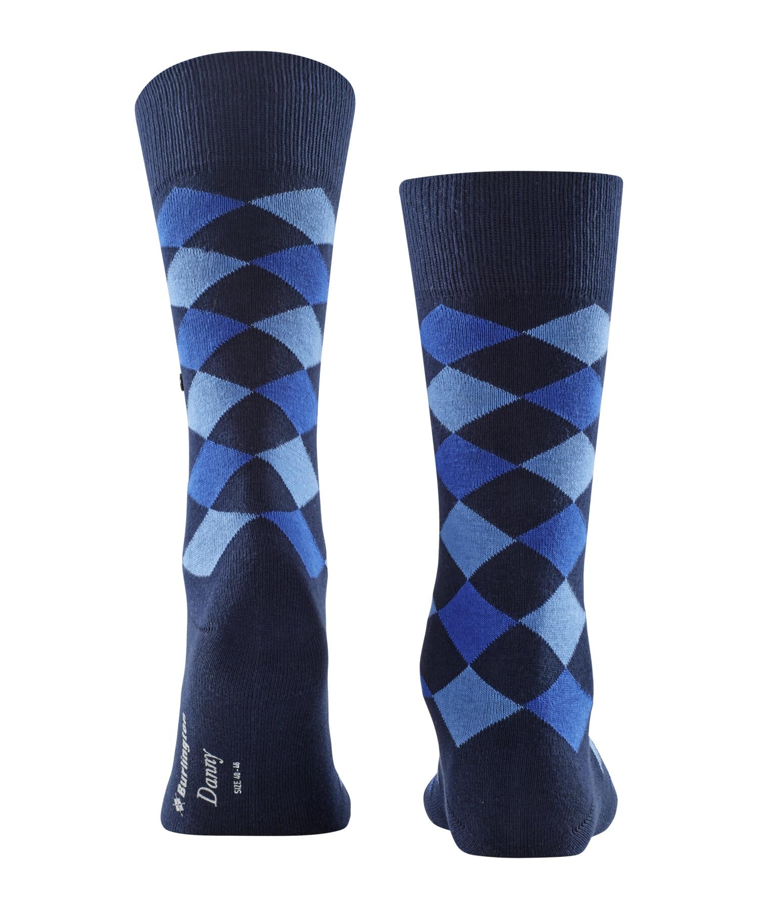 burlington-danny-m-so-chaussettes-fantaisie-homme-coton-bleu-marine-6120 image 2