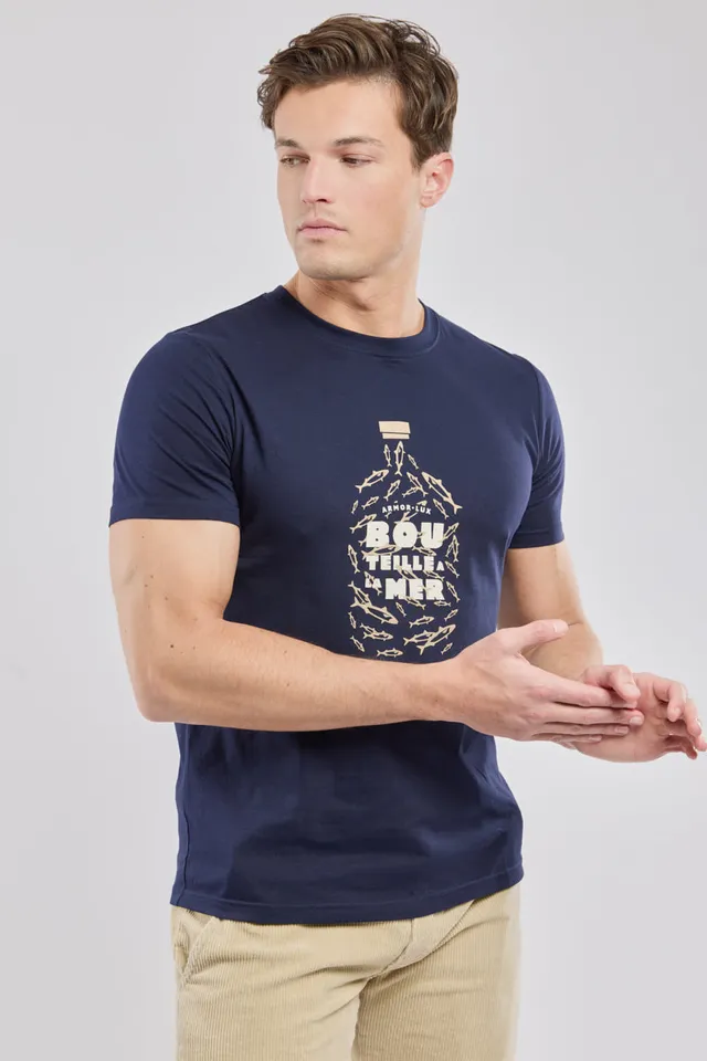 armor-lux-t-shirt-homme-bouteille-coton-l-ger-160g image 1