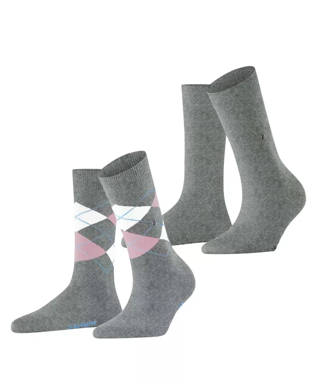burlington-everyday-mix-multipack-femme-2-paires-coton-gris-clair-36-41 image 1