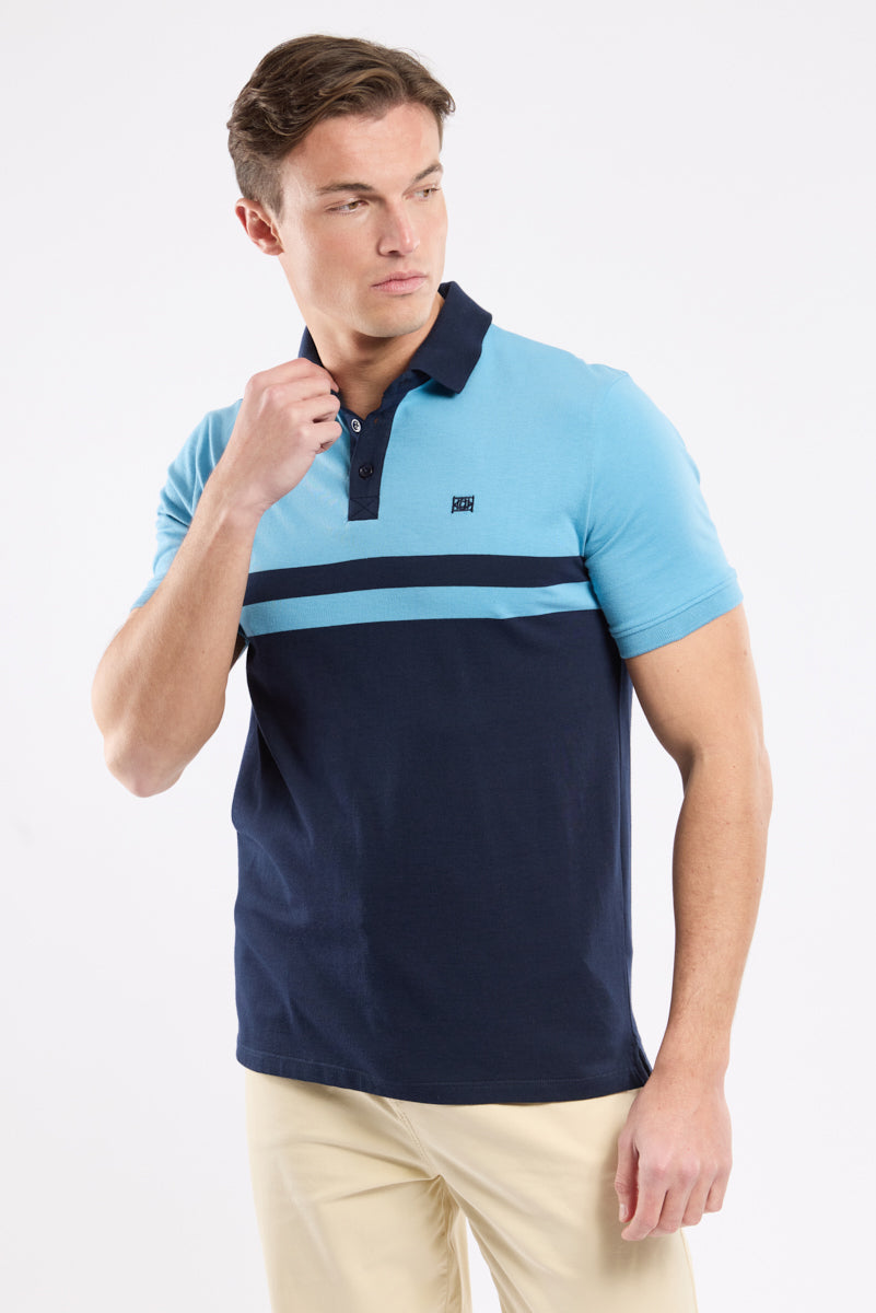 armor-lux-polo-bicolore-deauville-coton-homme image 1