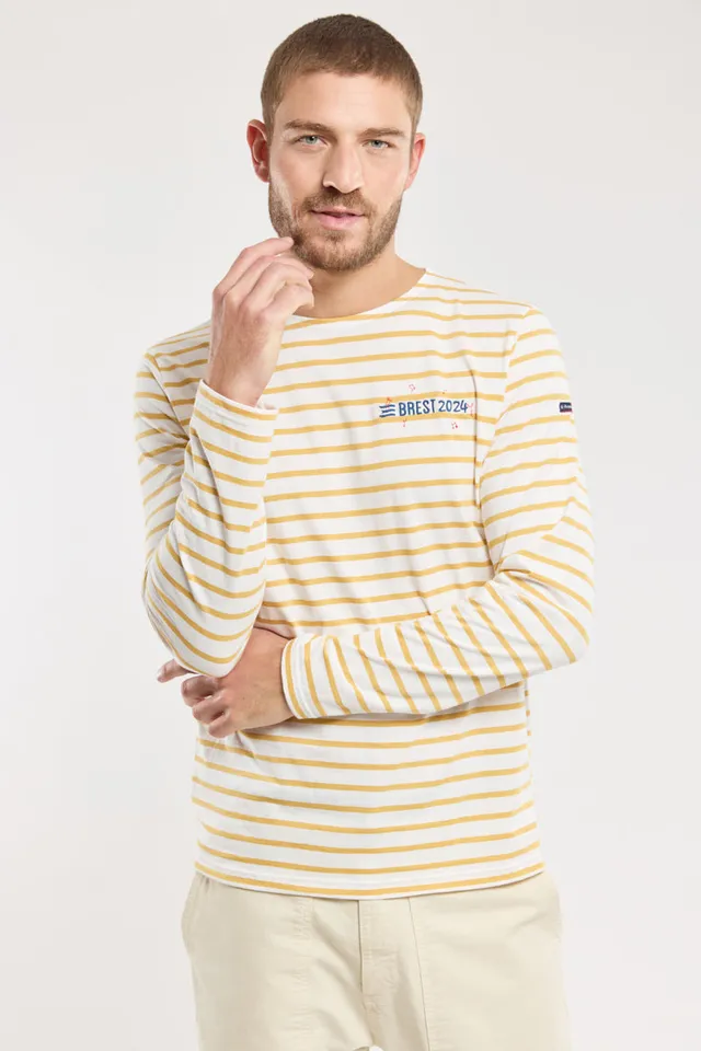 armor-lux-marini-re-brest-2024-brod-e-coton-l-ger-homme image 1