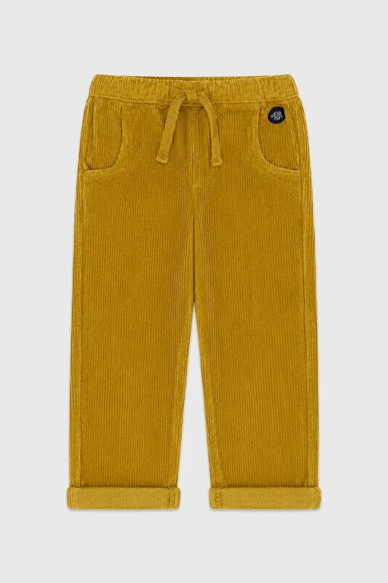 armor-lux-pantalon-enfant-velours-coton-ceinture-lastique image 1