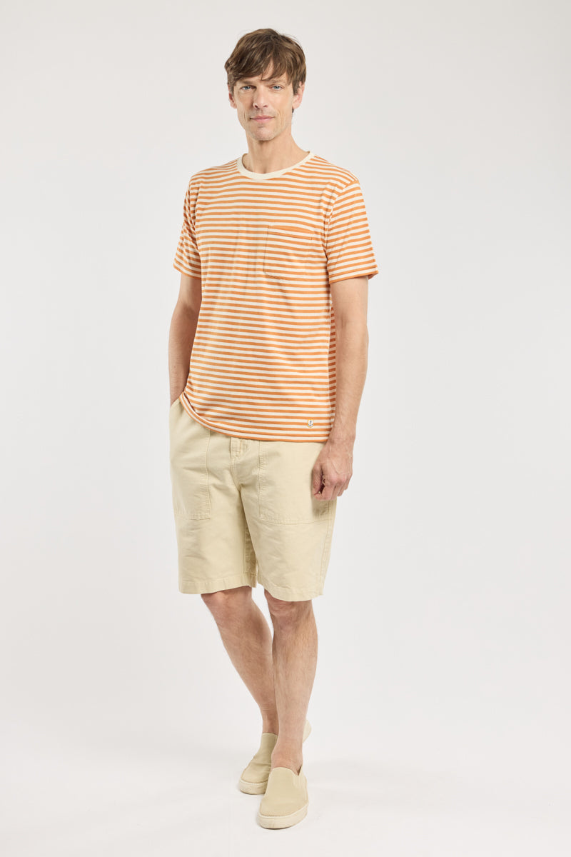 armor-lux-t-shirt-ray-homme-coton-et-lin-poche-poitrine image 3