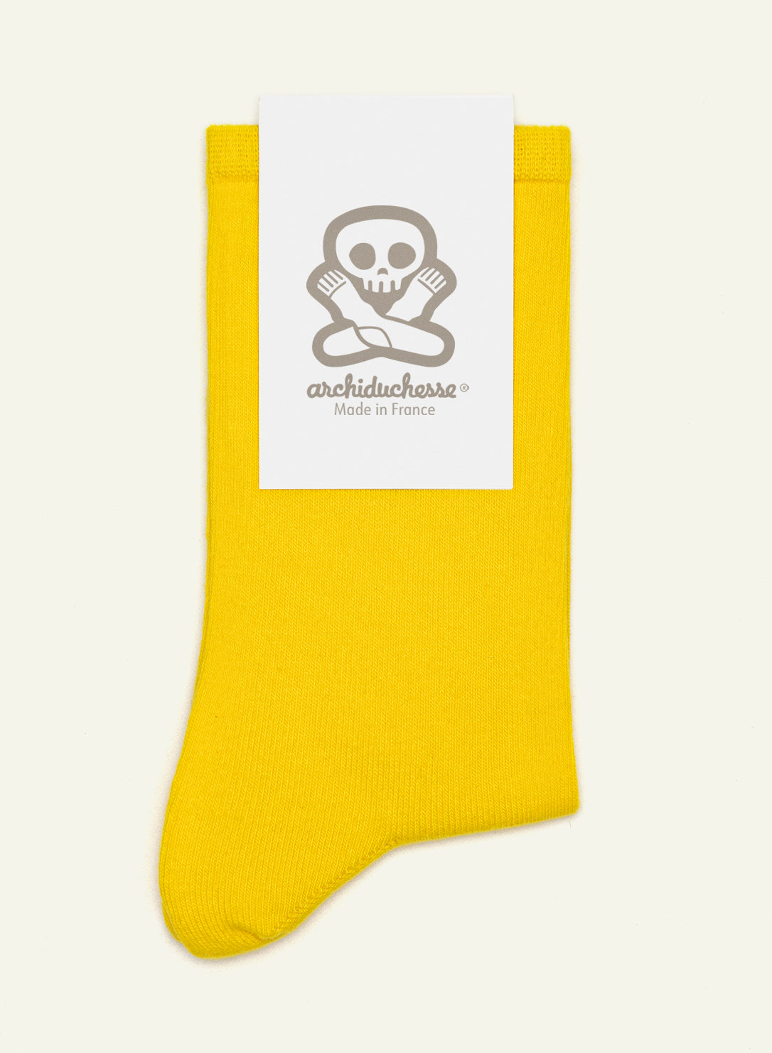 archiduchesse-courte-chaussettes-jaune-lemon image 5