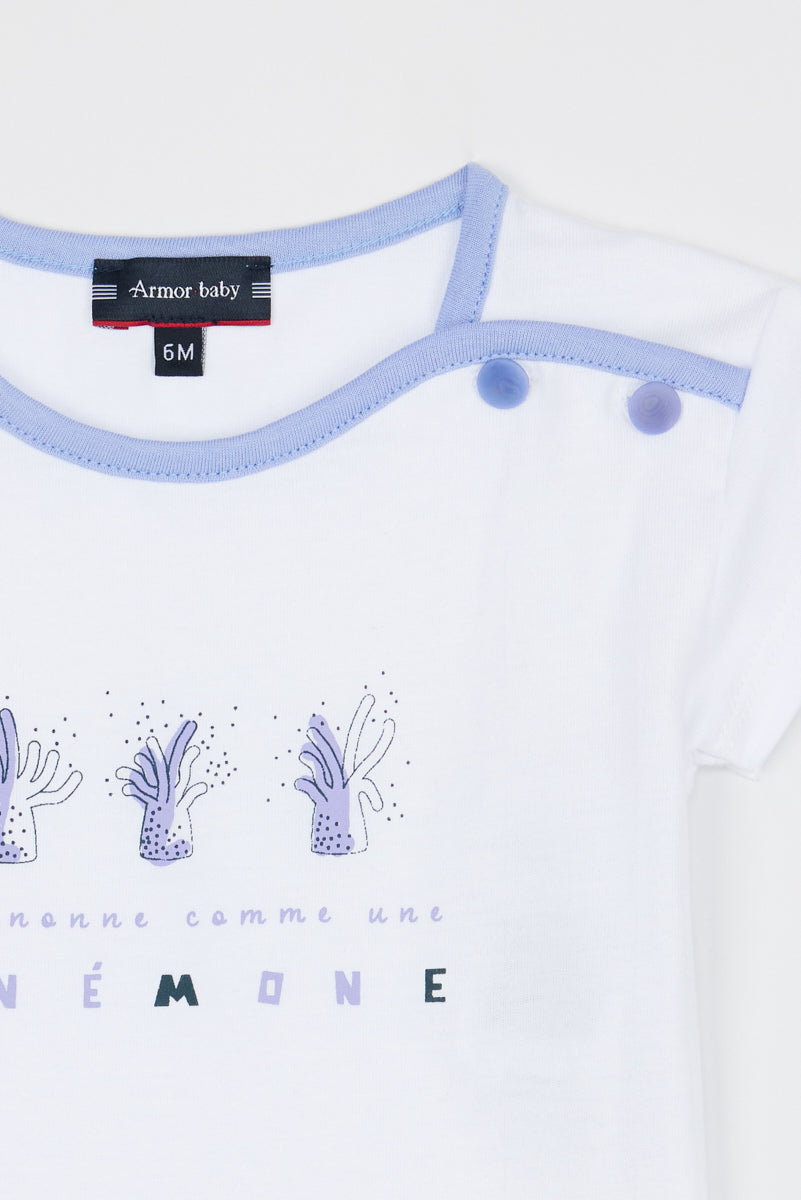 armor-lux-t-shirt-an-mones-baby-coton-l-ger-manches-courtes image 2