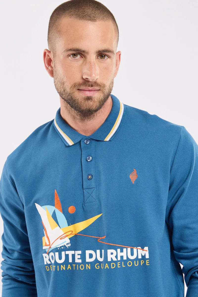 armor-lux-polo-manches-longues-route-du-rhum-2022-destination-guadeloupe-homme image 1