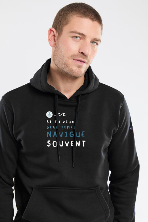 armor-lux-amb-hoodie-unisexe-brod-si-tu-veux-beau-temps image 3