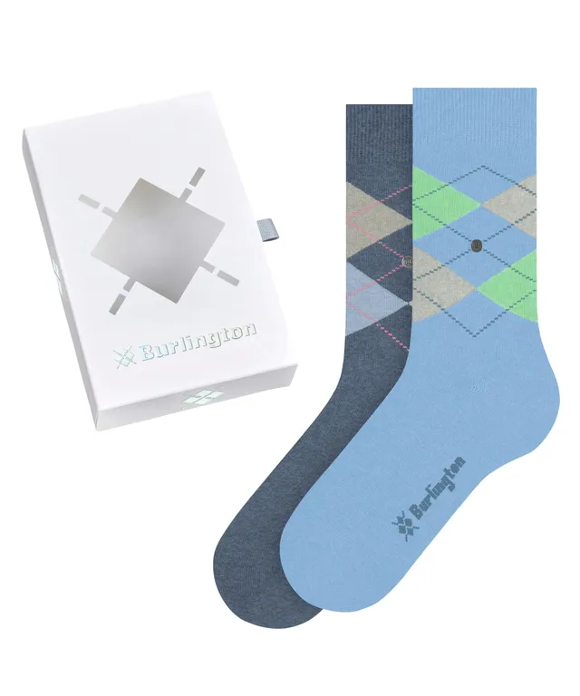 burlington-basic-gift-box-chaussettes-femme-coton-argyle-lot-de-2-paires image 1