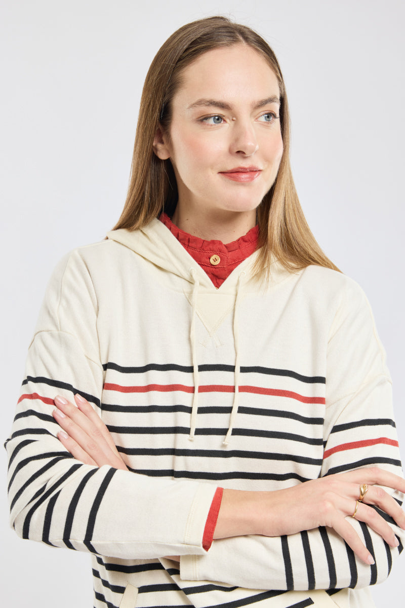 armor-lux-sweat-ray-femme-capuche-coton-rustique-245-g-m image 2