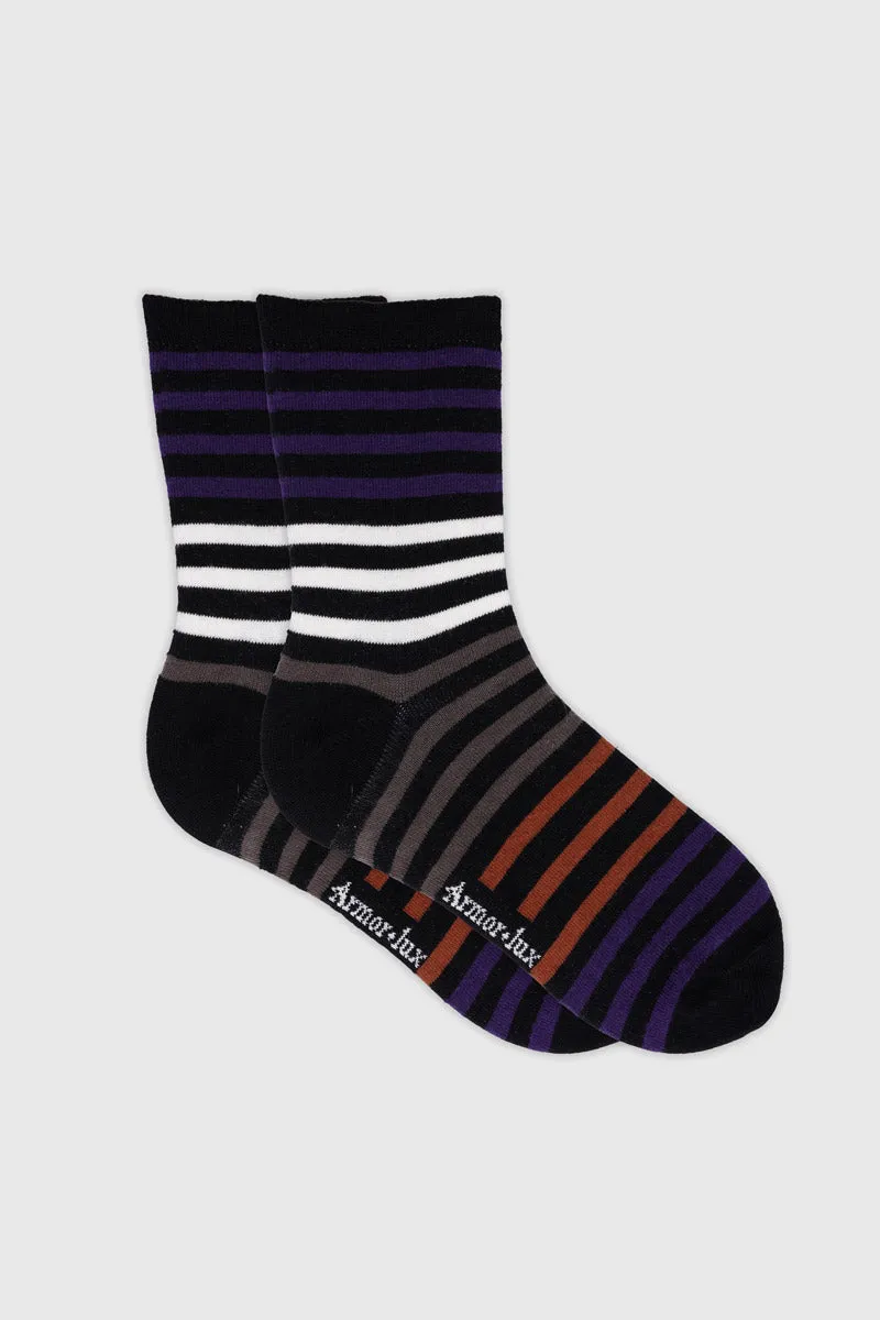 armor-lux-chaussettes-ray-es-femme-coton-78-du-35-au-42 image 1