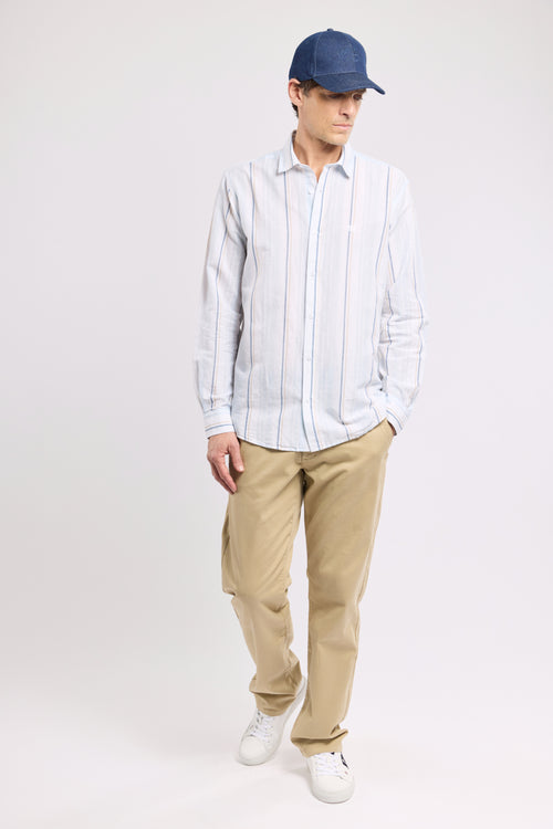 armor-lux-chemise-deauville-homme-ray-e-coton-et-lin-2 image 4