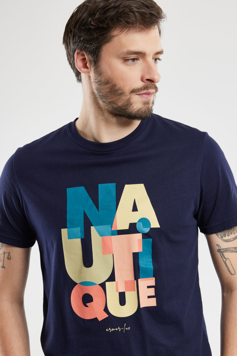 armor-lux-t-shirt-nautique-homme-coton-l-ger-manches-courtes image 2