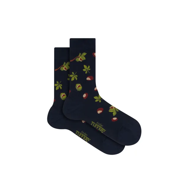 atelier-tuffery-chaussettes-fines-unisexes-bleues-montantes image 1