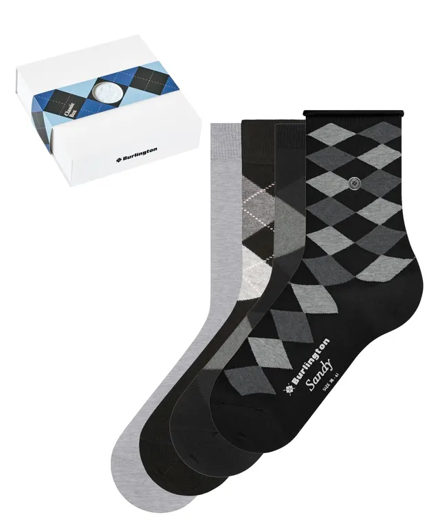 burlington-classic-box-coffret-4-paires-chaussettes-femme-coton-bio-taille-uniqu image 1