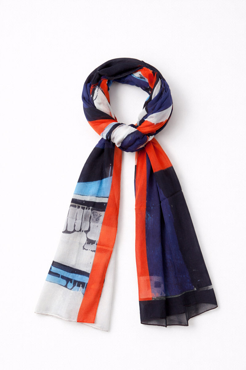 armor-lux-foulard-bateau-foulard-coton-70x180cm-motif-bateau image 1