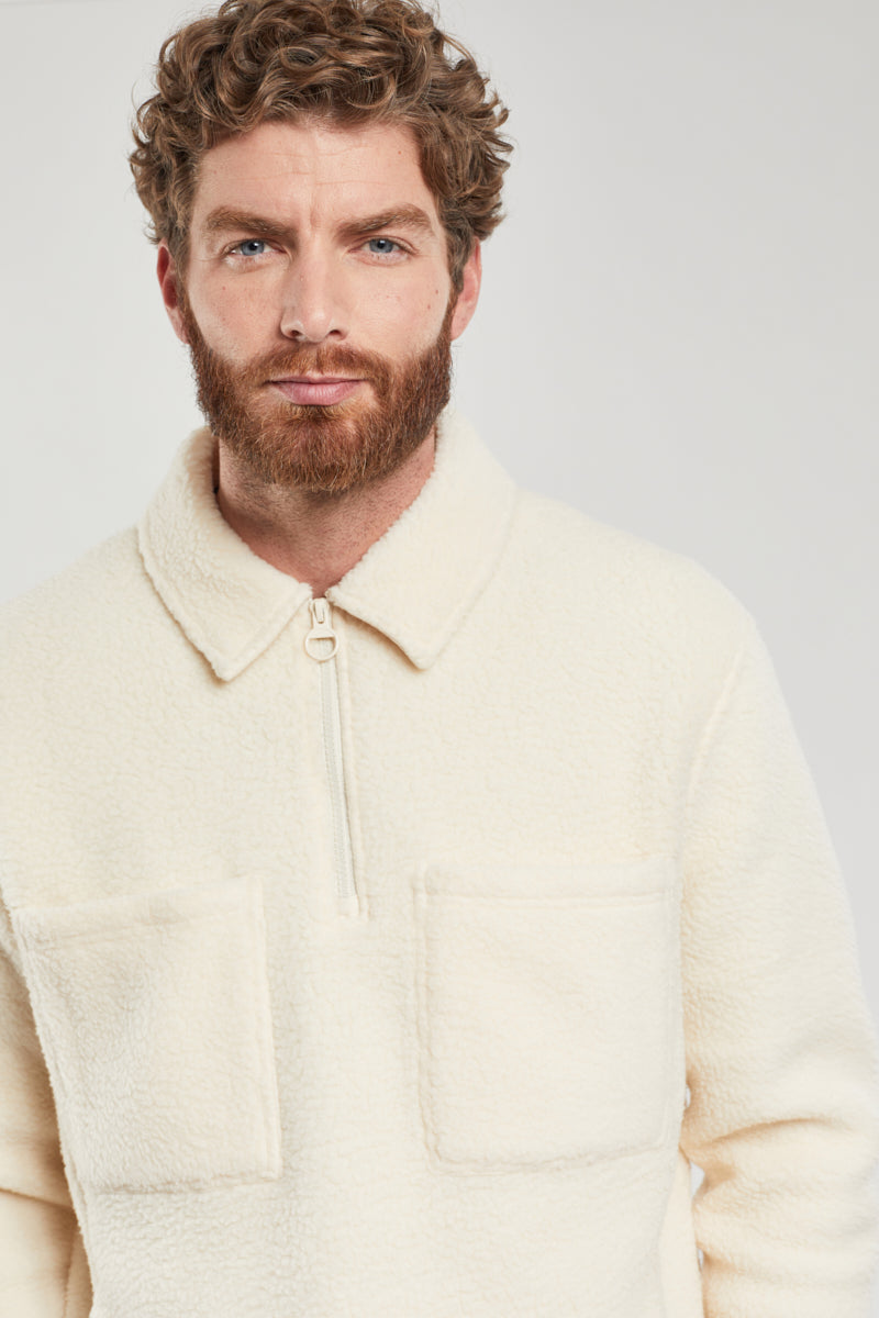 armor-lux-h-ritage-sweat-zipp-unisexe-sherpa-polaire image 6