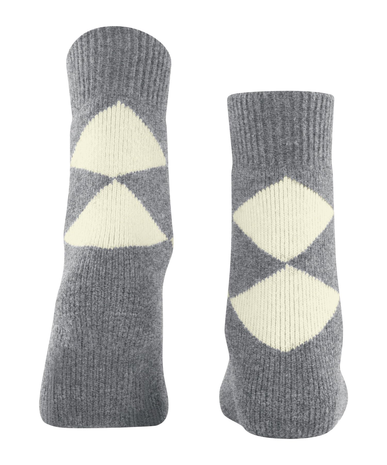 burlington-cosy-argyle-chaussettes-femme-laine-rouge-peluche image 2