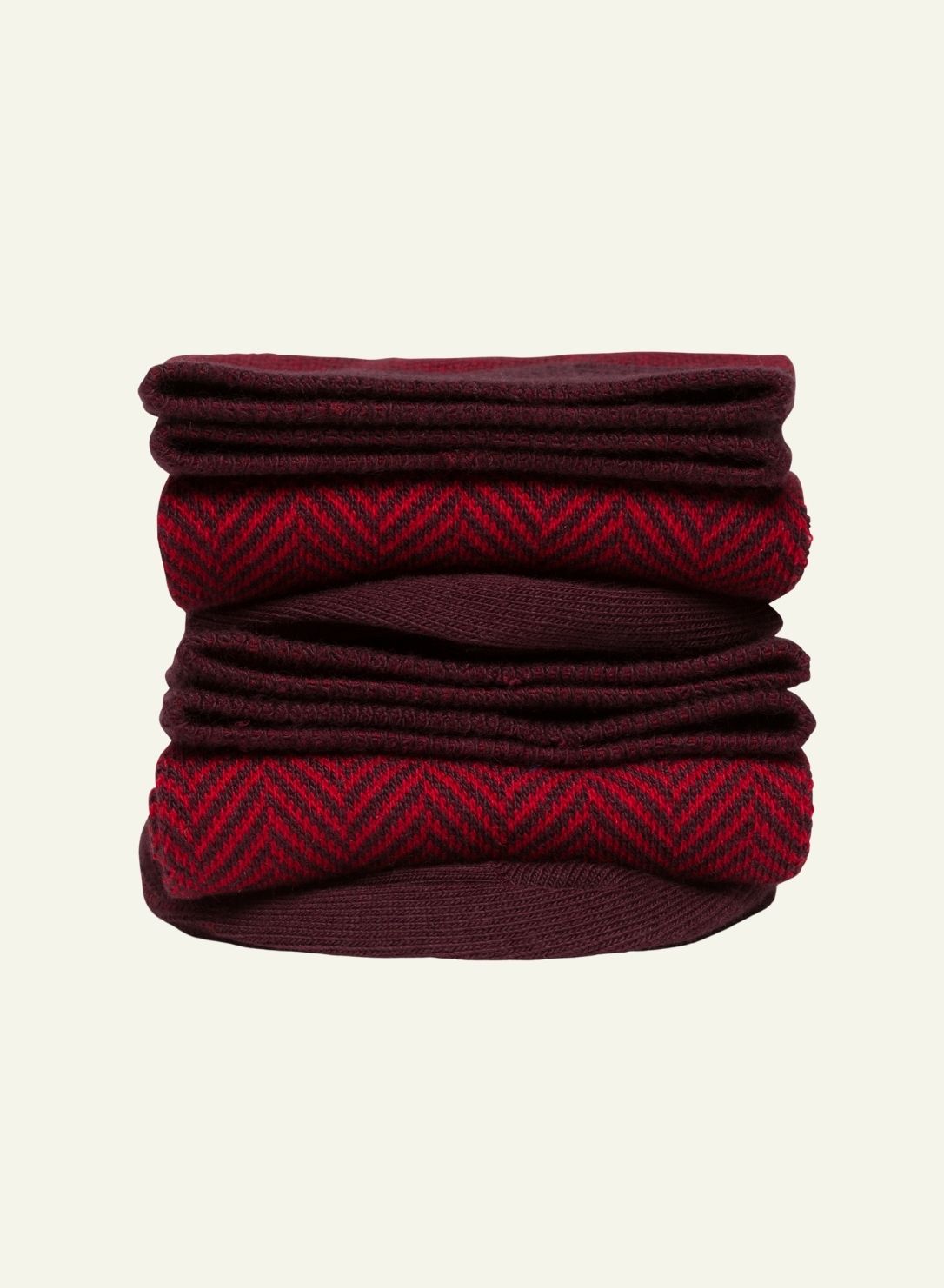 archiduchesse-chevronn-e-rouge-chaussettes-fantaisie-mi-hautes-coton image 1