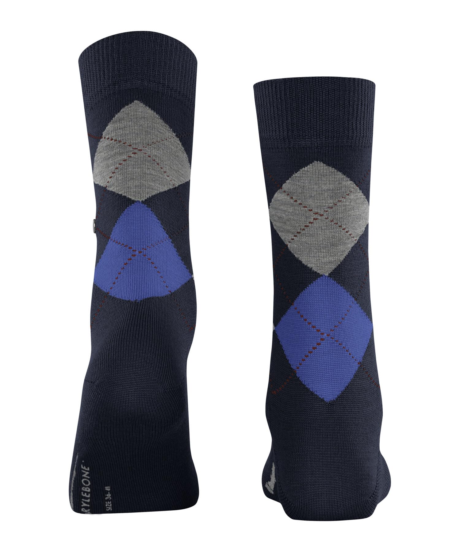 burlington-marylebone-chaussettes-femme-laine-bleu-marine-36-41 image 2
