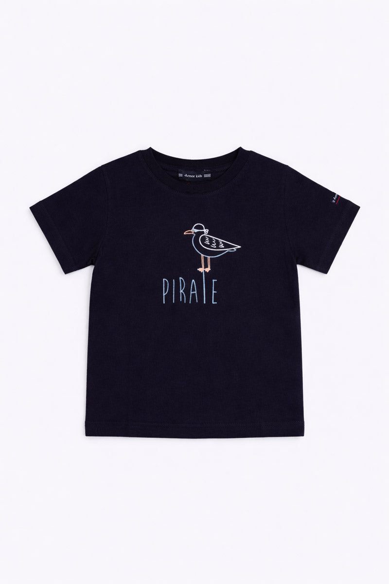 armor-lux-t-shirt-pirate-kids-t-shirt-enfant-coton-imprim-marin image 1