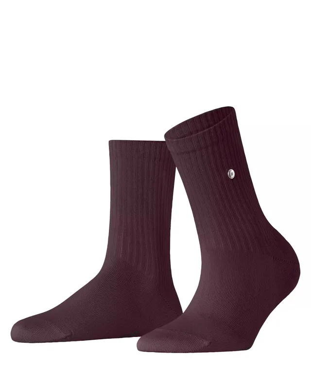 burlington-fleet-street-femme-chaussettes-coton-unies-rouge-claret-8375-36-41 image 1