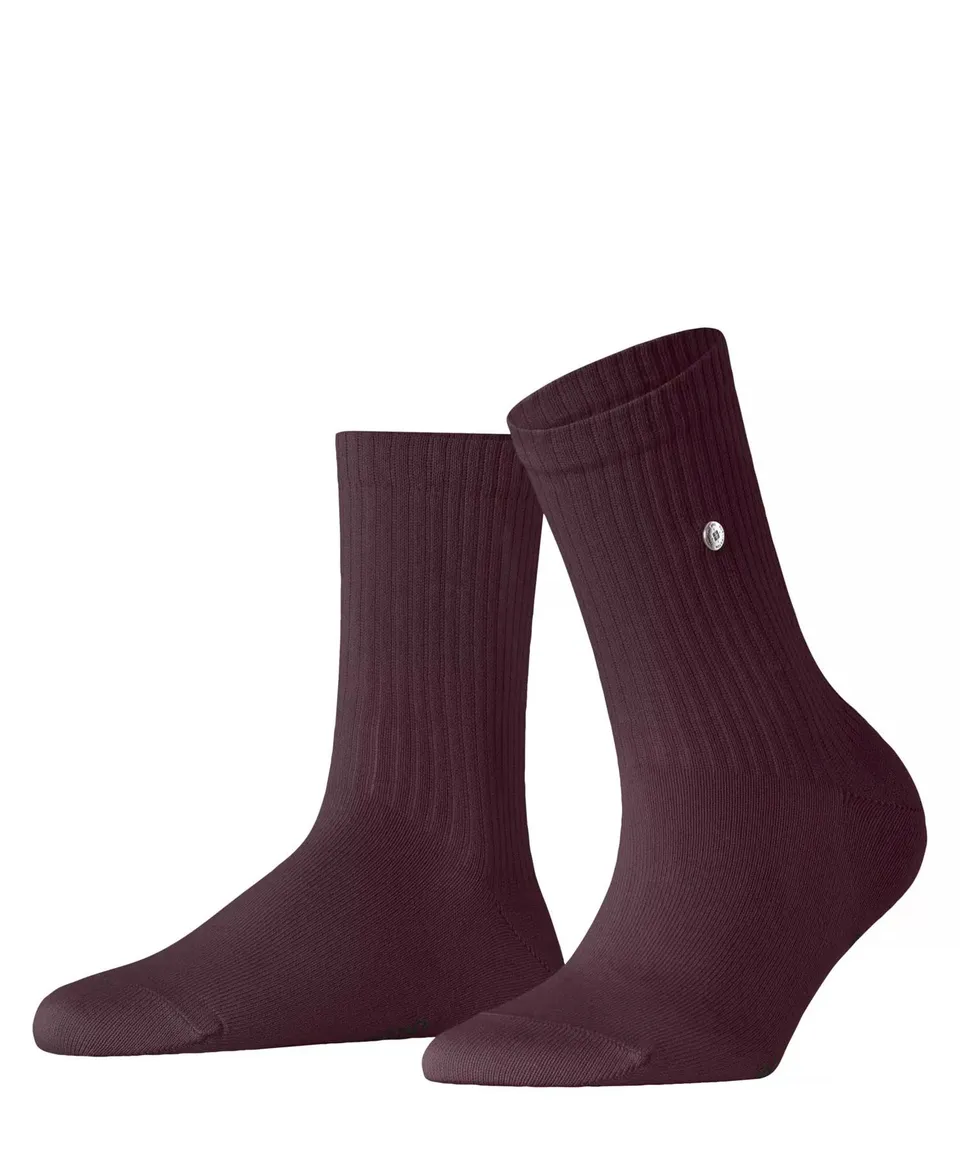 burlington-fleet-street-femme-chaussettes-coton-unies-rouge-claret-8375-36-41 image 1