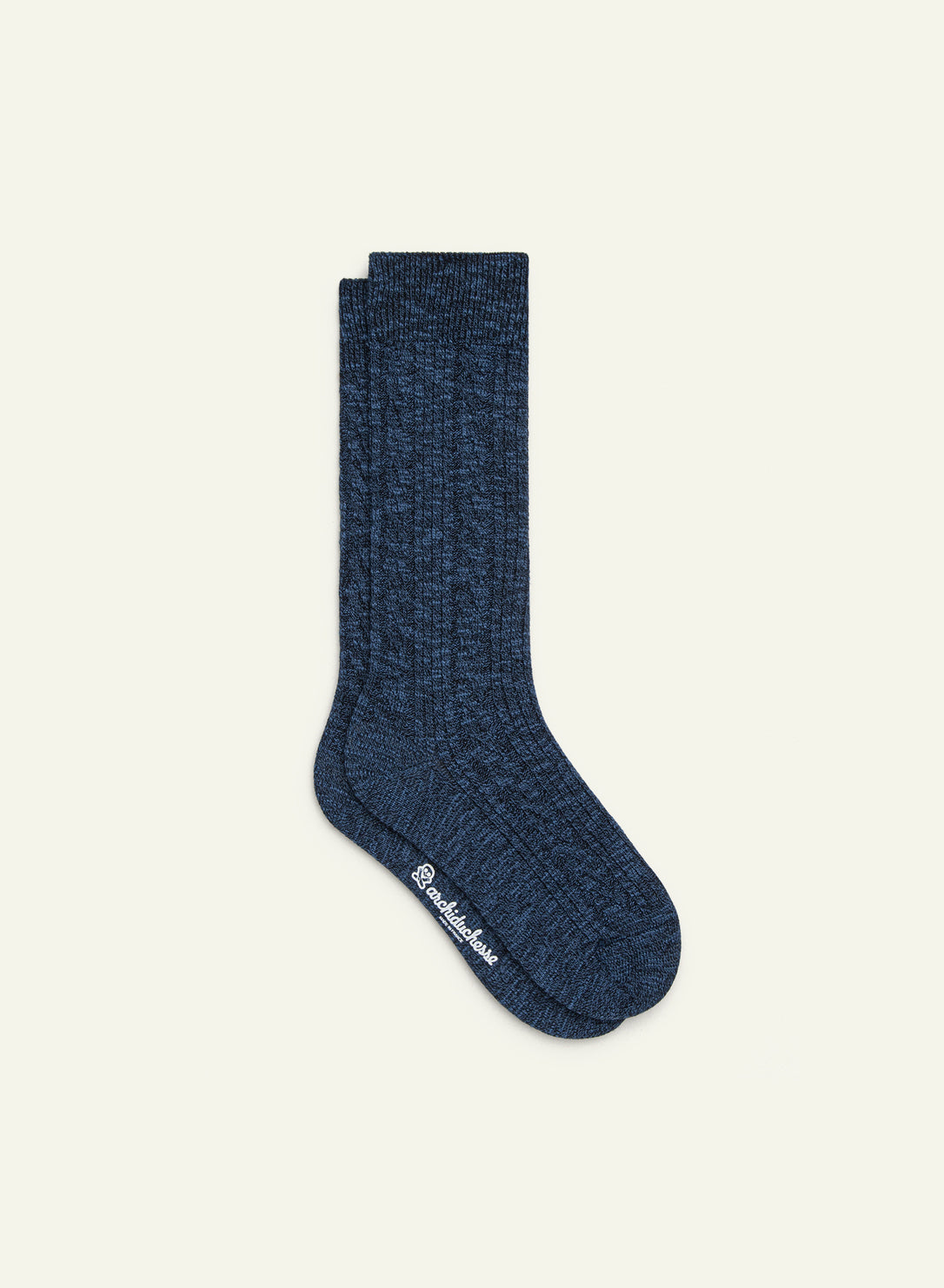 archiduchesse-d-hiver-bleu-chin-chaussettes-mi-haute-chaude image 2