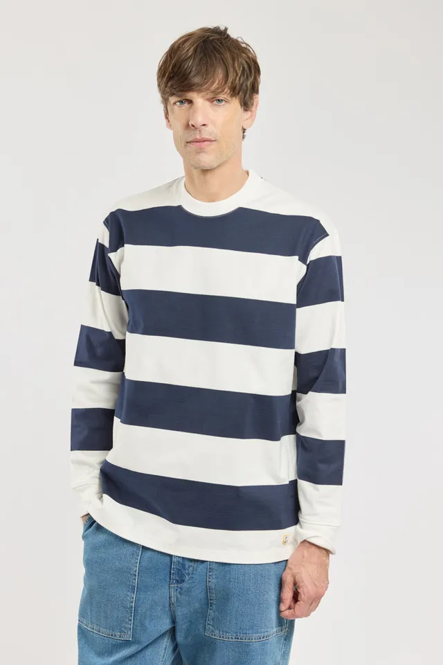 armor-lux-h-ritage-t-shirt-ray-manches-longues-coton-homme image 1