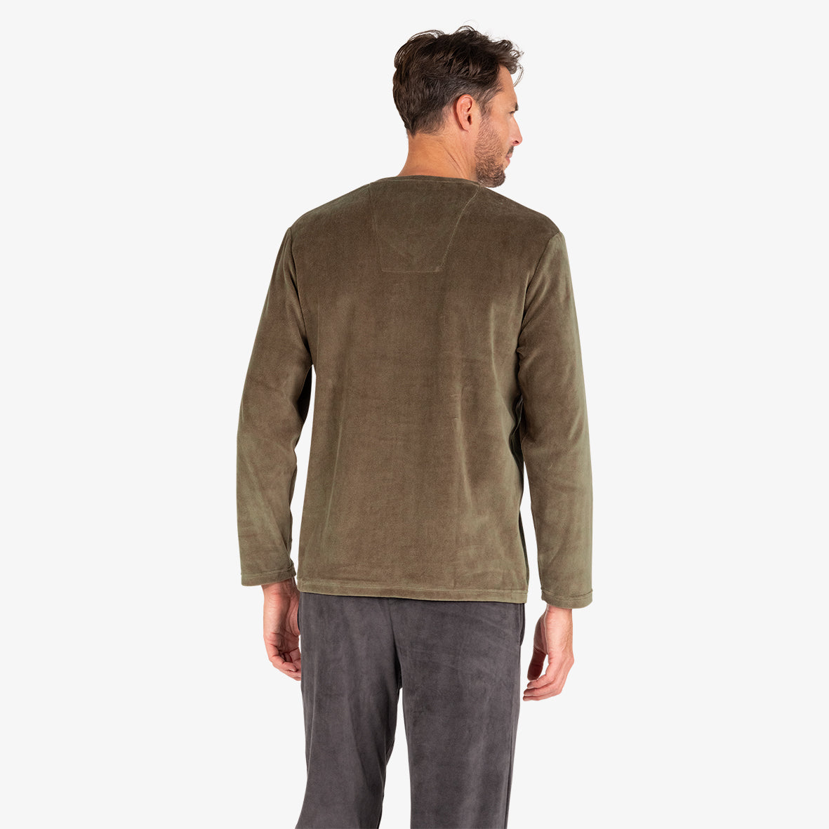 eminence-velours-pyjama-long-homme-col-v image 5