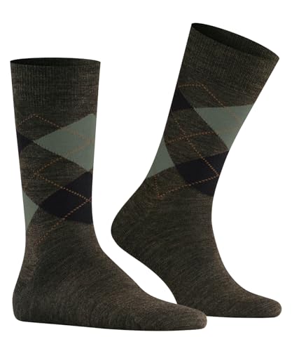 burlington-edinburgh-melange-homme-chaussettes-laine-argyle-vert-jade-cream-7185 image 8