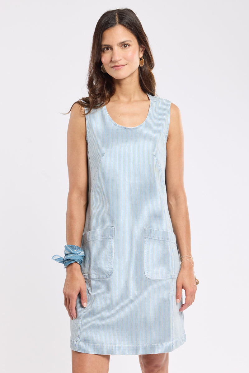 armor-lux-robe-d-bardeur-femme-coton-fines-rayures image 1