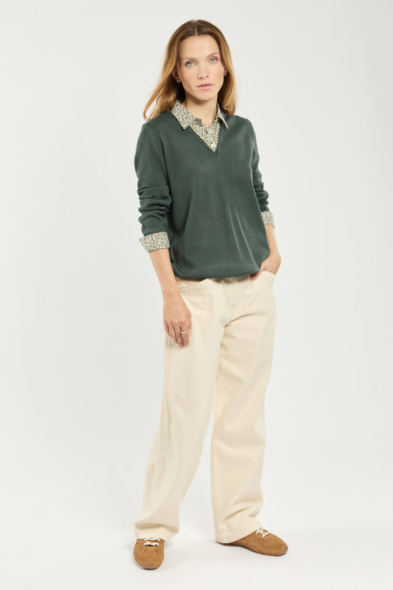 armor-lux-pull-trompe-l-il-femme-laine-50-laine image 3