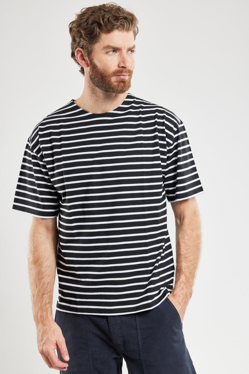 armor-lux-marini-re-amiral-manches-courtes-coton-l-ger-col-rond image 4