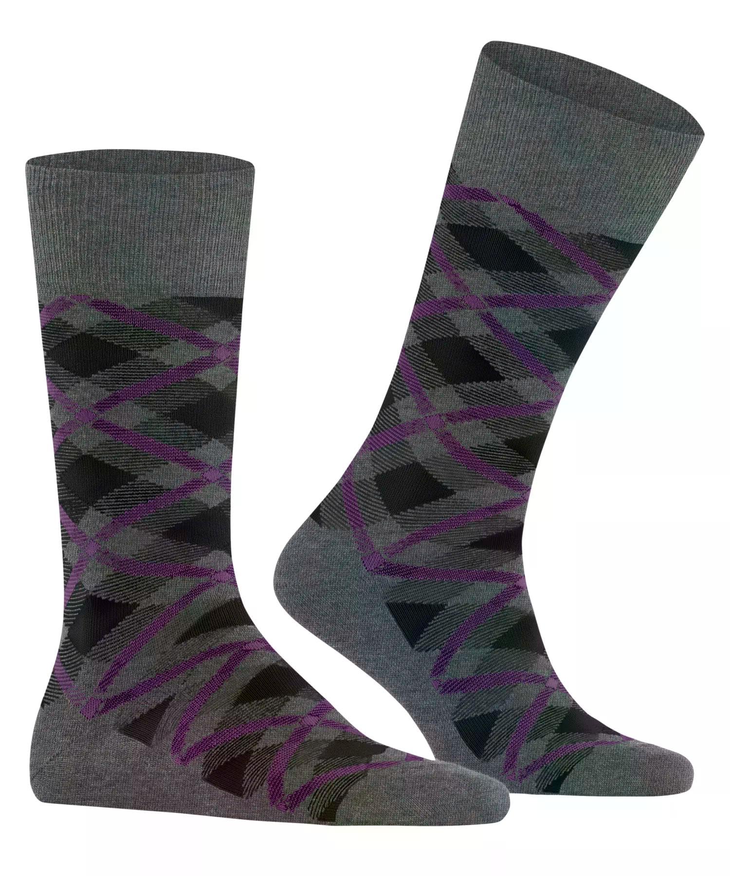 burlington-tartan-chaussettes-homme-gris-dark-grey-3970-40-46 image 4