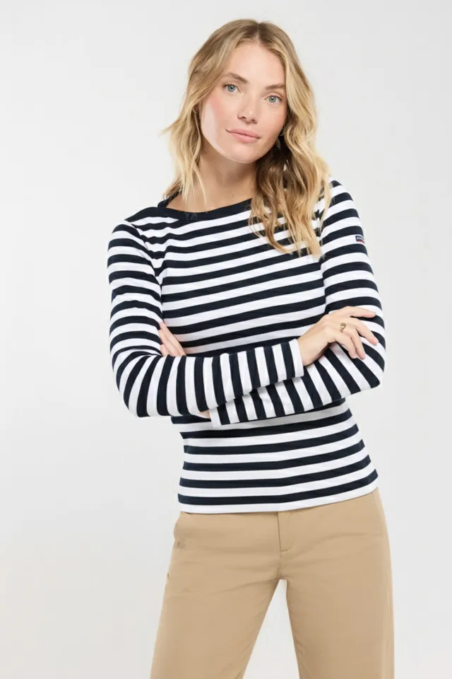 armor-lux-marini-re-erquy-femme-coton-boutons-paule image 1