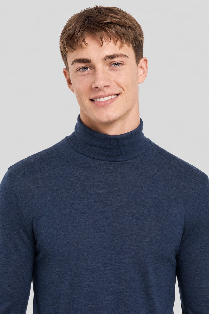 armor-lux-t-shirt-col-montant-homme-manches-longues-laine-et-soie image 2
