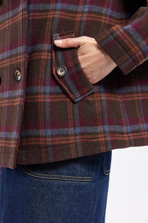 armor-lux-caban-deauville-homme-laine-crois-carreaux image 5