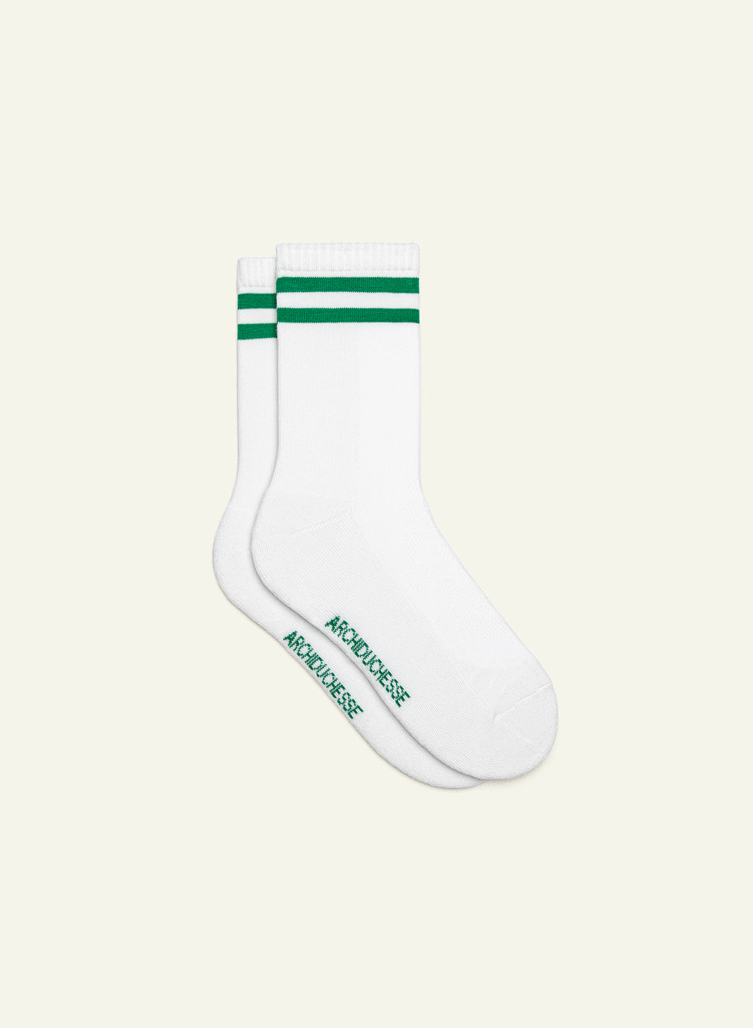 archiduchesse-archi-sportif-vert-chaussettes-courte-sport-coton-blanc image 2