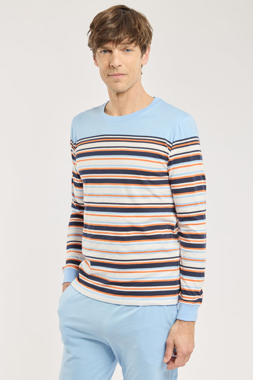 armor-lux-pyjama-jogging-ray-coton-l-ger-homme image 4