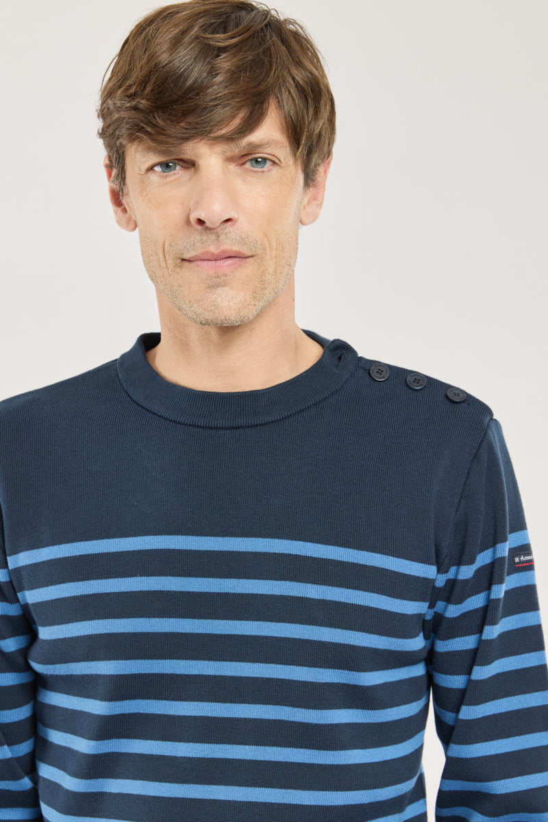 armor-lux-pull-marin-ray-homme-coton image 2