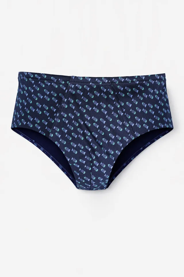 armor-lux-slip-ouvert-imprim-homme-coton-bio image 1